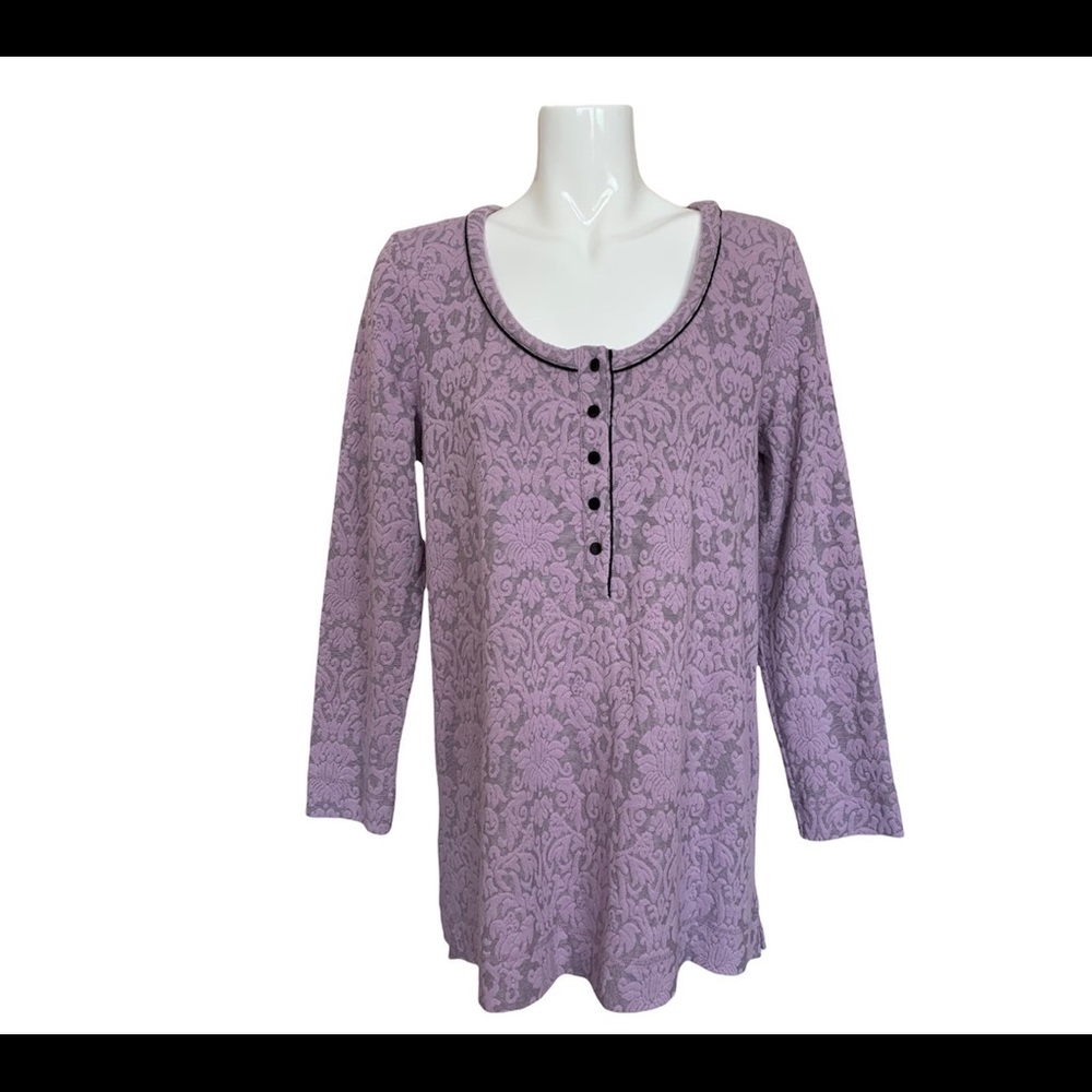Soft Surroundings Brocade scoop neck Tunic top